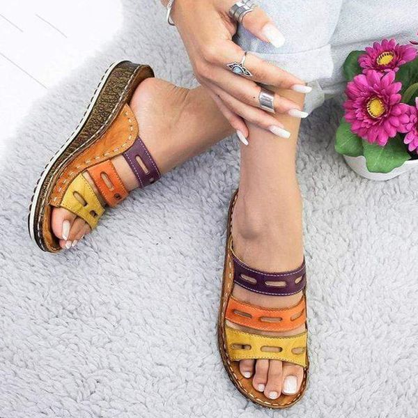 chic summer women lady fashion three-color stitching color casual low wedge heel beach open peep toe sandals slippers shoes, Black
chic summer women lady fashion three-color stitching color casual low wedge heel beach open peep toe sandals slippers shoes, Black