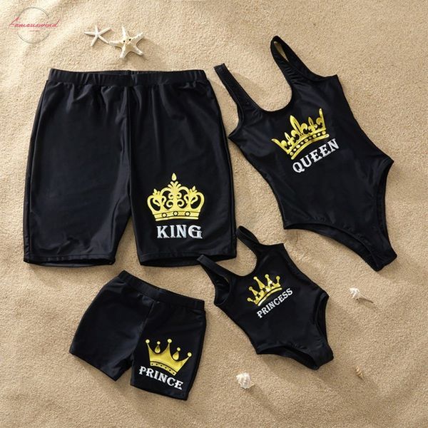 2020 family matching swimsuit one piece women childrens swimwear men shorts mother daughter kid son girl queen swimming suit, White;black
2020 family matching swimsuit one piece women childrens swimwear men shorts mother daughter kid son girl queen swimming suit, White;black