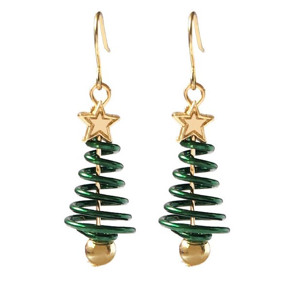 women xmas earrings new fashion gold star green spiral christmas tree dangle drop earring for kids gifts, Silver
women xmas earrings new fashion gold star green spiral christmas tree dangle drop earring for kids gifts, Silver