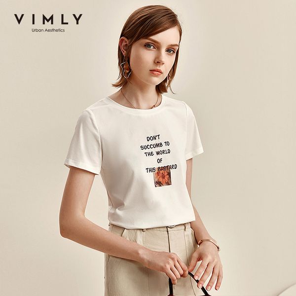 vimly 2020 summer vogue letter print t-shirt vogue women round neck short sleeve solid casual female tshirt short f1925, White
vimly 2020 summer vogue letter print t-shirt vogue women round neck short sleeve solid casual female tshirt short f1925, White