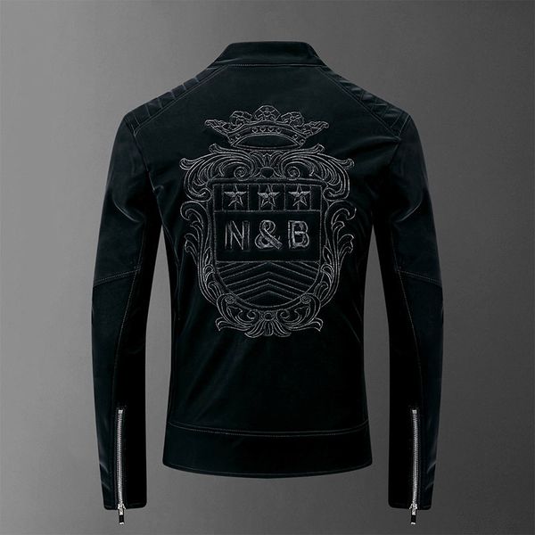2019 male brand casual velour leather jacket stand neck black printed slim mens winter clothing jackets coat casacas para hombre, Black;brown
2019 male brand casual velour leather jacket stand neck black printed slim mens winter clothing jackets coat casacas para hombre, Black;brown