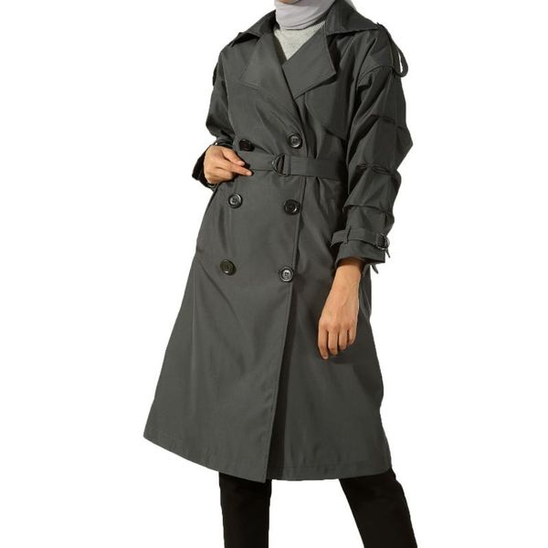 double-breasted trench coat, Black 
double-breasted trench coat, Black