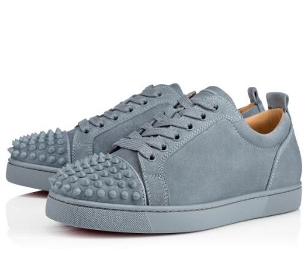 originals quality classic design red bottom men low cut sneakers rivets junior spikes orlato men's flat suede green mesh leather 35-47, Black
originals quality classic design red bottom men low cut sneakers rivets junior spikes orlato men's flat suede green mesh leather 35-47, Black