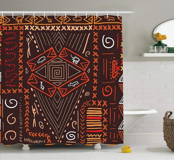 tribal decor shower curtain aboriginal style patterns tribal motifs fabric bathroom set with hooks
tribal decor shower curtain aboriginal style patterns tribal motifs fabric bathroom set with hooks