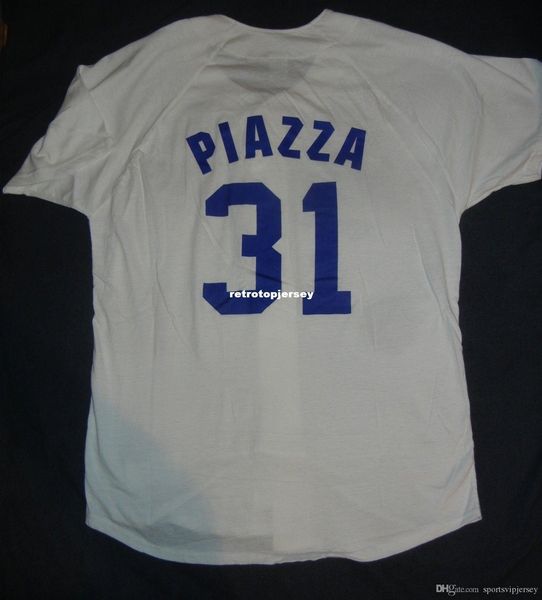 retro 31# mike piazza los angeles white jersey shirt mens stitched baseball jerseys, Black;blue
retro 31# mike piazza los angeles white jersey shirt mens stitched baseball jerseys, Black;blue