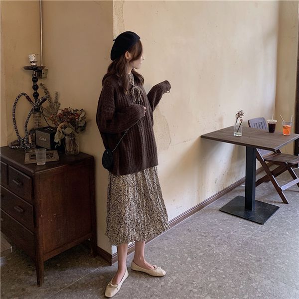 корейский винтаж осень зима женщины пуловер свитер с длинным рукавом твердые сыпучие элегантный прицепные femme o-образным вырезом крупногаб
корейский винтаж осень зима женщины пуловер свитер с длинным рукавом твердые сыпучие элегантный прицепные femme o-образным вырезом крупногаб