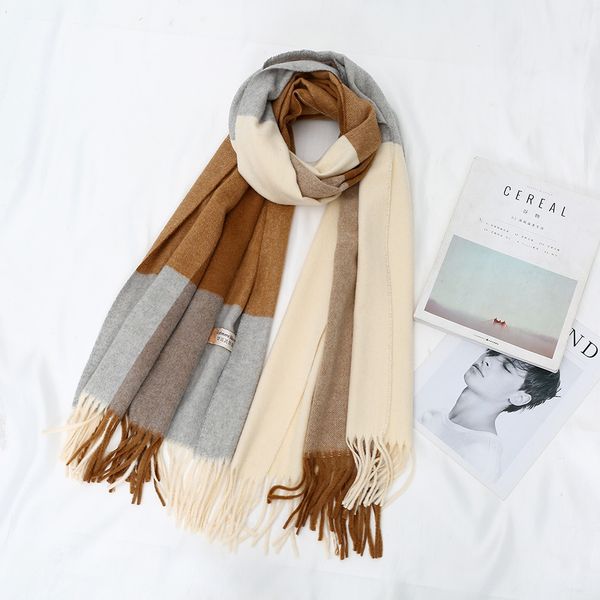 wholesale- and winter wool plaid ladies scarf fashion wild oversized thick long shawl cashmere scarf dual-use winter, Blue;gray
wholesale- and winter wool plaid ladies scarf fashion wild oversized thick long shawl cashmere scarf dual-use winter, Blue;gray