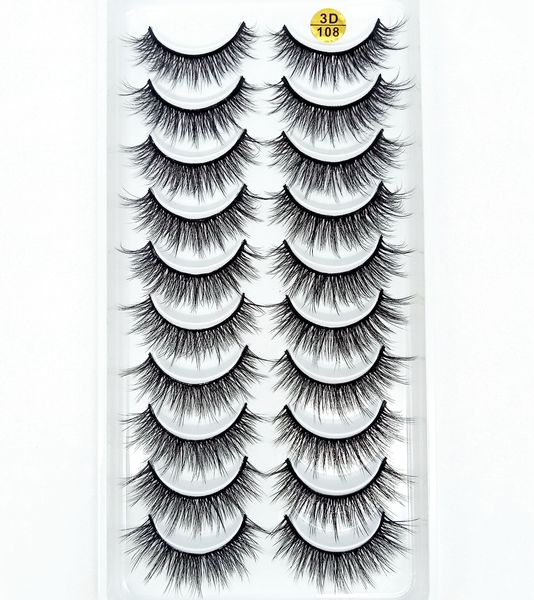 2019 new 10 pairs 100% real mink eyelashes 3d natural false eyelashes mink lashes soft eyelash extension makeup kit cilios 3d-108
2019 new 10 pairs 100% real mink eyelashes 3d natural false eyelashes mink lashes soft eyelash extension makeup kit cilios 3d-108