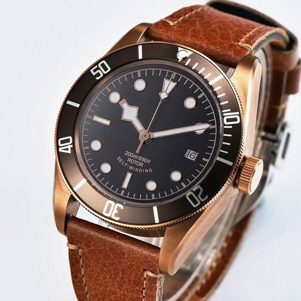 41mm miyota/ seagul fashtion mens automatic mechanical wristwatches stainless steel coffee case pvd waterproof luminous calendar, Slivery;brown
41mm miyota/ seagul fashtion mens automatic mechanical wristwatches stainless steel coffee case pvd waterproof luminous calendar, Slivery;brown