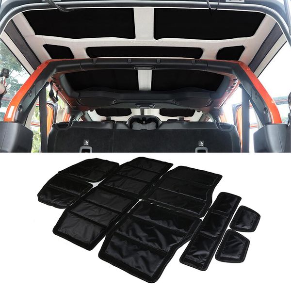 

hardsound deadener insulation fit for wrangler jl 2018 2019 doors insulation cotton car interior accessories black gray