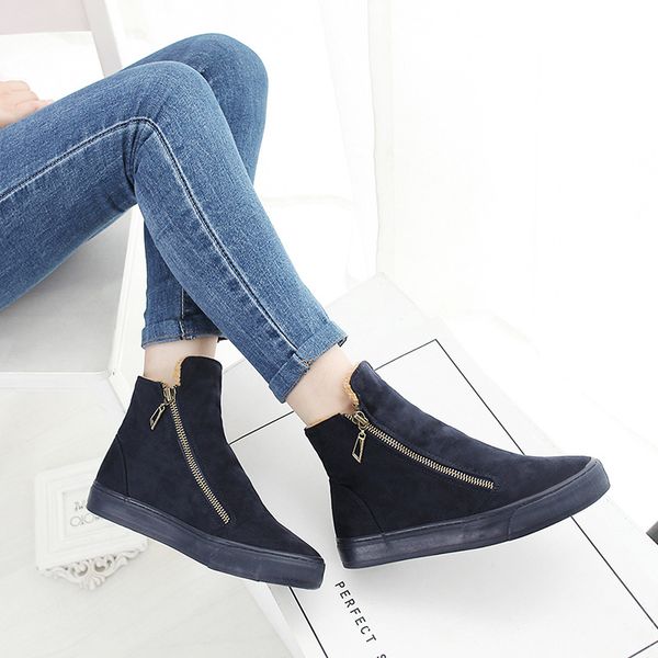 warm fur women snow ankle boots flat platform winter shoes nubuck zipper non-slip boots female basic winter casual shoes dfv67, Black
warm fur women snow ankle boots flat platform winter shoes nubuck zipper non-slip boots female basic winter casual shoes dfv67, Black