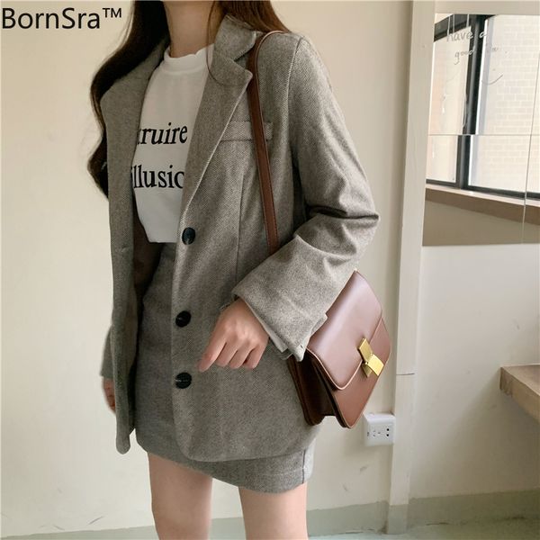 bornsra шикарный из двух частей набор женщин юбка костюм свободная куртка юбка карандаш свободного покроя женский блейзер устанавливает женс, White;black
bornsra шикарный из двух частей набор женщин юбка костюм свободная куртка юбка карандаш свободного покроя женский блейзер устанавливает женс, White;black