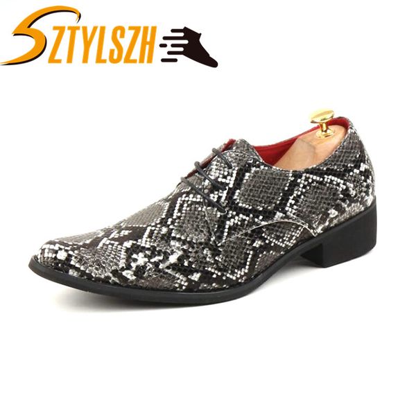 men snakeskin leather shoes snake skin prints men business dress classic style lace up pointed toe shoes for oxford, Black
men snakeskin leather shoes snake skin prints men business dress classic style lace up pointed toe shoes for oxford, Black