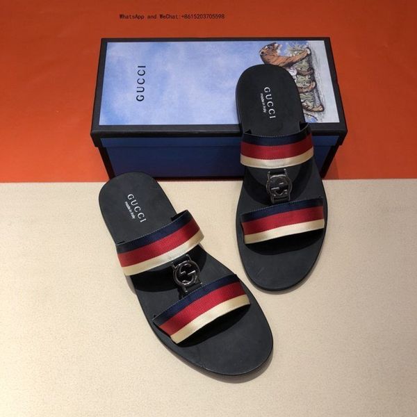 Ms Men's Causal Slides High Quality Genuine Leather Summer Outdoor Beach Sandals Slippers Size With Box 0325
Ms Men's Causal Slides High Quality Genuine Leather Summer Outdoor Beach Sandals Slippers Size With Box 0325