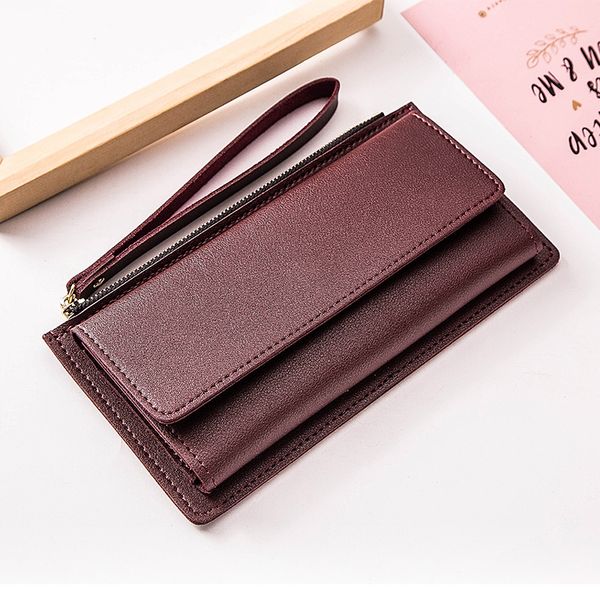 2019 new fashion solid red trifold wallet slim thin women wristlet purses long clutch wallets money bag cell phone card holder, Red;black
2019 new fashion solid red trifold wallet slim thin women wristlet purses long clutch wallets money bag cell phone card holder, Red;black
