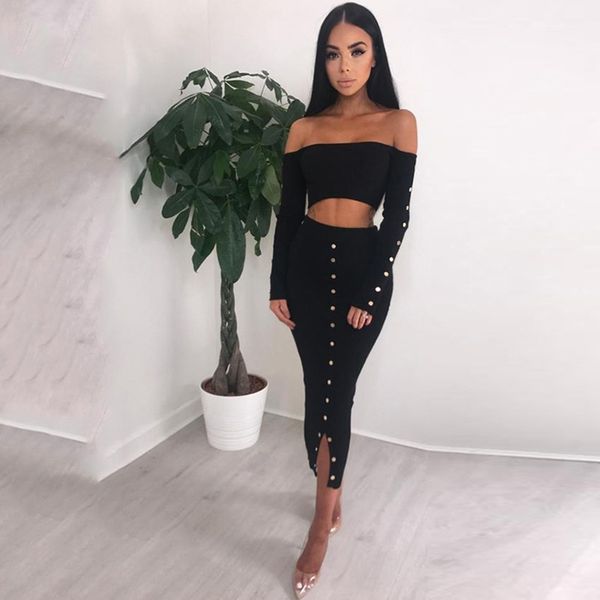 new casual pit skirt women off shoulder short crop +high waist split skirt women suit female spring autumn suit, White;black
new casual pit skirt women off shoulder short crop +high waist split skirt women suit female spring autumn suit, White;black
