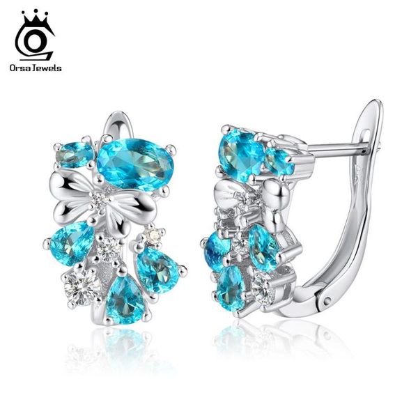 orsa jewels silve-color women stud earrings shiny blue&red cubic zircon luxury party earring jewelry gift ome60, Golden;silver
orsa jewels silve-color women stud earrings shiny blue&red cubic zircon luxury party earring jewelry gift ome60, Golden;silver