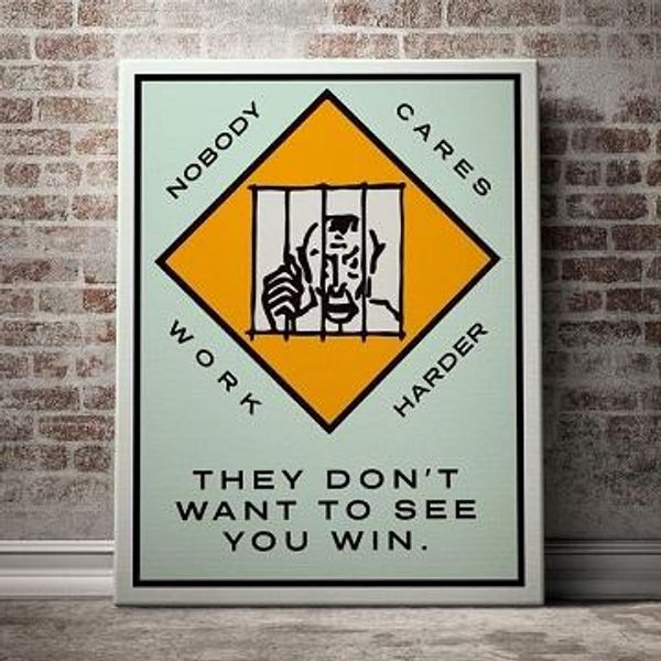 Alec Monopoly Nobody Cares Handpainted /HD Print Cartoon Graffiti Pop Art Oil Painting on Canvas office culture Multi Sizes /Frame 219
Alec Monopoly Nobody Cares Handpainted /HD Print Cartoon Graffiti Pop Art Oil Painting on Canvas office culture Multi Sizes /Frame 219