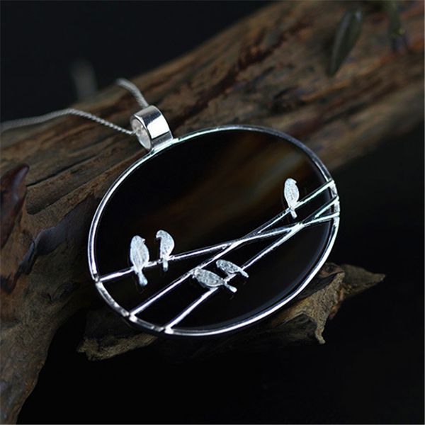 lotus fun real 925 sterling silver natural agate handmade fine jewelry birds pendant without necklace acessorios for women
lotus fun real 925 sterling silver natural agate handmade fine jewelry birds pendant without necklace acessorios for women