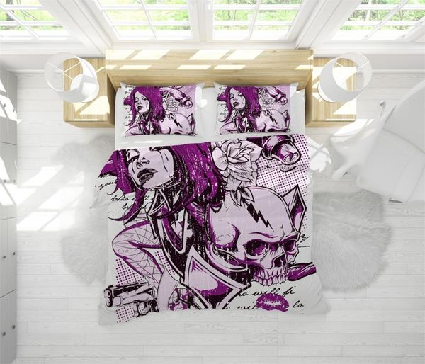 purple skull beauty bedroom decor bedding set men boys gift microfiber bedspreads 1pc duvet cover with pillowcases dropship
purple skull beauty bedroom decor bedding set men boys gift microfiber bedspreads 1pc duvet cover with pillowcases dropship