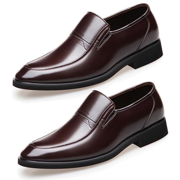 selling 1 pair business men leather shoes breathable casual flat shoes -b5, Black 
selling 1 pair business men leather shoes breathable casual flat shoes -b5, Black