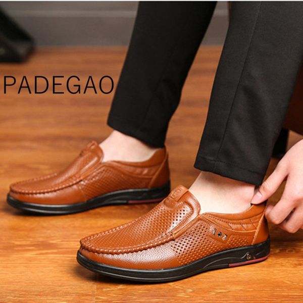 business smart casual male leather shoes 2019 spring autumn hollow out slip on men loafers, Black
business smart casual male leather shoes 2019 spring autumn hollow out slip on men loafers, Black