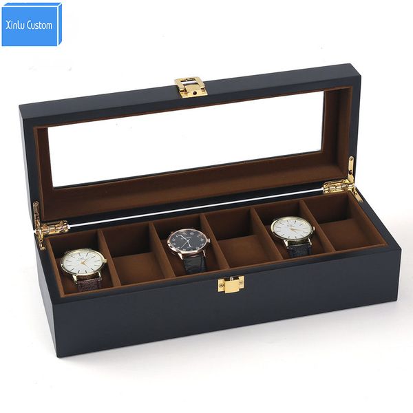 black paint 6 slots watch boxes jewelry/watch grids velvet storage&display watches cases gift packaging wholesale drop shipping, Black;blue
black paint 6 slots watch boxes jewelry/watch grids velvet storage&display watches cases gift packaging wholesale drop shipping, Black;blue