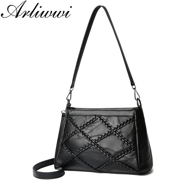 arliwwi black soft woman's small messenger bags new elegant knitted stylish cross body handbag new for female p010
arliwwi black soft woman's small messenger bags new elegant knitted stylish cross body handbag new for female p010