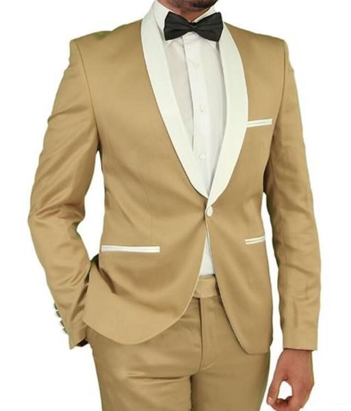 khaki groom tuxedos shawl lapel classic style one button men suits for wedding prom dinner man blazer ( jacket+pants, Black;gray
khaki groom tuxedos shawl lapel classic style one button men suits for wedding prom dinner man blazer ( jacket+pants, Black;gray