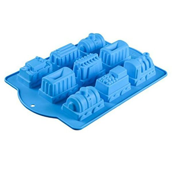 9 cavities train molds silicone cake baking mold flexible cupcake pan jelly mold
9 cavities train molds silicone cake baking mold flexible cupcake pan jelly mold