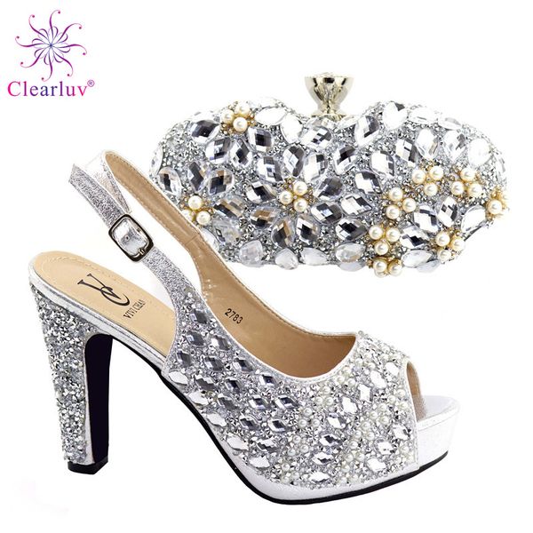 italian shoes and bag to match shoes with bag set silver color shoe and set for party in women nigerian shoe, Black
italian shoes and bag to match shoes with bag set silver color shoe and set for party in women nigerian shoe, Black