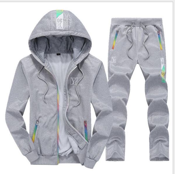 2019 designer brand men sets hooded tracksuit track sweat suits three stripes male sweatsuit mens sporting suits mens clothing s-3xl, Gray
2019 designer brand men sets hooded tracksuit track sweat suits three stripes male sweatsuit mens sporting suits mens clothing s-3xl, Gray