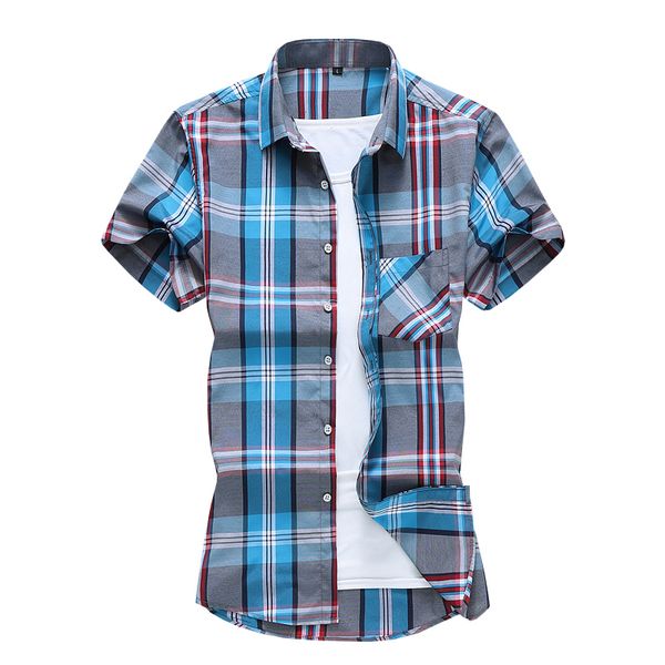 7xl plus size mens short shirt new fashion men summer casual dress shirt mens plaid short sleeve shirts hawaii, White;black
7xl plus size mens short shirt new fashion men summer casual dress shirt mens plaid short sleeve shirts hawaii, White;black