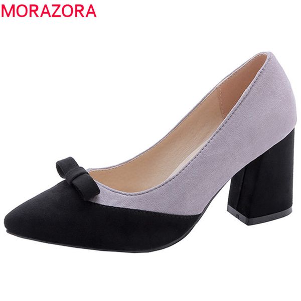 morazora 2019 women pumps flock pointed toe high heels shoes mixed colors bowknot spring summer prom shoes ladies, Black
morazora 2019 women pumps flock pointed toe high heels shoes mixed colors bowknot spring summer prom shoes ladies, Black