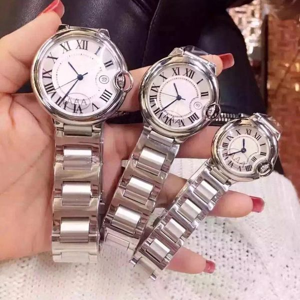 3 sizes quartz watch men stainless steel watch classic designer mens watches male clock gift for man and women, Slivery;brown
3 sizes quartz watch men stainless steel watch classic designer mens watches male clock gift for man and women, Slivery;brown