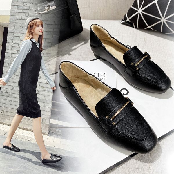 microfiber leather plush moccasins metal decorate brief cozy loafers ladies soft bottom winter shoes woman 2-wear big size flats, Black
microfiber leather plush moccasins metal decorate brief cozy loafers ladies soft bottom winter shoes woman 2-wear big size flats, Black