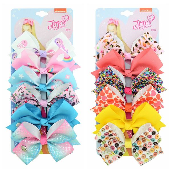 102 color 5 inch jojo siwa bows hair bow girl colorful print barrettes hair accessories rainbow unicorn kids party christmas hair clipper, Slivery;white
102 color 5 inch jojo siwa bows hair bow girl colorful print barrettes hair accessories rainbow unicorn kids party christmas hair clipper, Slivery;white