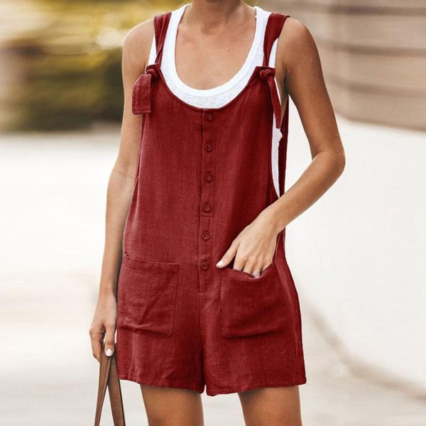 summer jumpsuits shorts women romper cotton and linen sleeveless suspender buttons jumpsuit pocket casual loose suspenders, Black;white
summer jumpsuits shorts women romper cotton and linen sleeveless suspender buttons jumpsuit pocket casual loose suspenders, Black;white