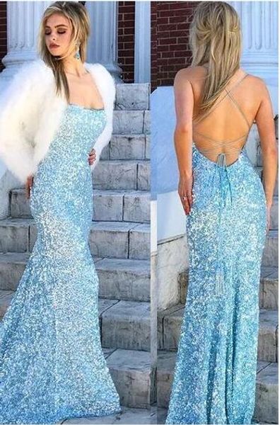 2020 new sky blue sequin formal elegant evening dresses backless mermaid prom dresses long african special occasion dresses abendkleider, Black;red
2020 new sky blue sequin formal elegant evening dresses backless mermaid prom dresses long african special occasion dresses abendkleider, Black;red