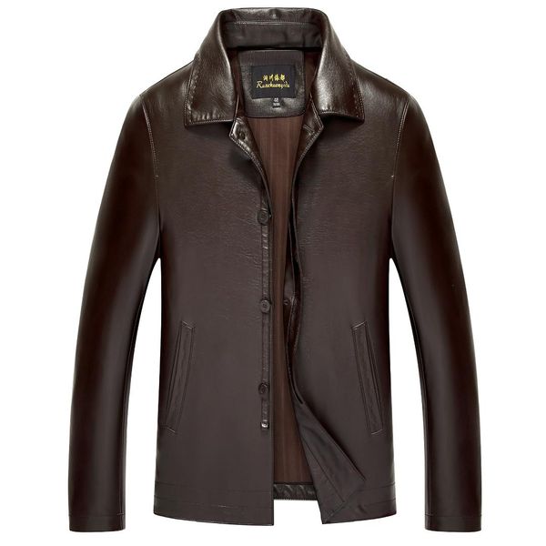 men's jackets 8853 fashion men clothing spring &autumn genuine leather jacket coat sheepskin, Black;brown
men's jackets 8853 fashion men clothing spring &autumn genuine leather jacket coat sheepskin, Black;brown