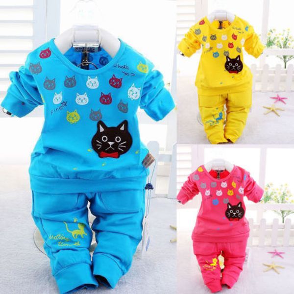 0-18m newborn infant kid baby boy girl clothes cotton long sleeve t-shirt long pants cute baby clothes outfits, Pink;blue 
0-18m newborn infant kid baby boy girl clothes cotton long sleeve t-shirt long pants cute baby clothes outfits, Pink;blue