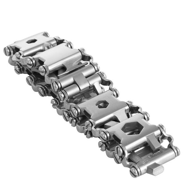 29 in1 multi-tool bracelet stainless steel tread bracelet bolt driver tools kit wearable bike multitool for outdoor camping
29 in1 multi-tool bracelet stainless steel tread bracelet bolt driver tools kit wearable bike multitool for outdoor camping