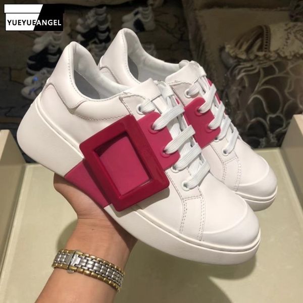 euro new mixed colors square buckle womens casual leather shoes genuine leather round toe lace up increase shoes, Black
euro new mixed colors square buckle womens casual leather shoes genuine leather round toe lace up increase shoes, Black