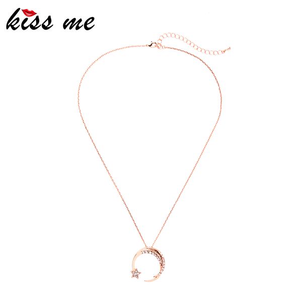 kissme exquisite crystal moon star pendant necklace for women gifts 2020 new rose gold color alloy necklace fashion jewelry, Silver
kissme exquisite crystal moon star pendant necklace for women gifts 2020 new rose gold color alloy necklace fashion jewelry, Silver