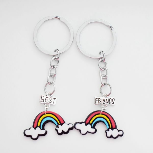 acrylic rainbow pendant friends key chains kids couple key ring personalized friendship gifts for girls,boys 2pcs/lot, Silver
acrylic rainbow pendant friends key chains kids couple key ring personalized friendship gifts for girls,boys 2pcs/lot, Silver