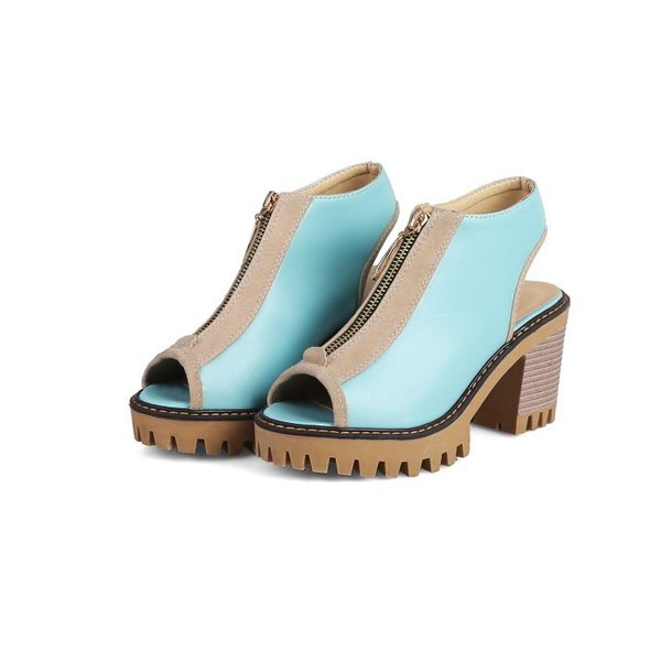 woman sandals shoes summer pumps high heels thick peep toe buckle strap fashion hollow solid gladiator plus size 34-43, Black 
woman sandals shoes summer pumps high heels thick peep toe buckle strap fashion hollow solid gladiator plus size 34-43, Black