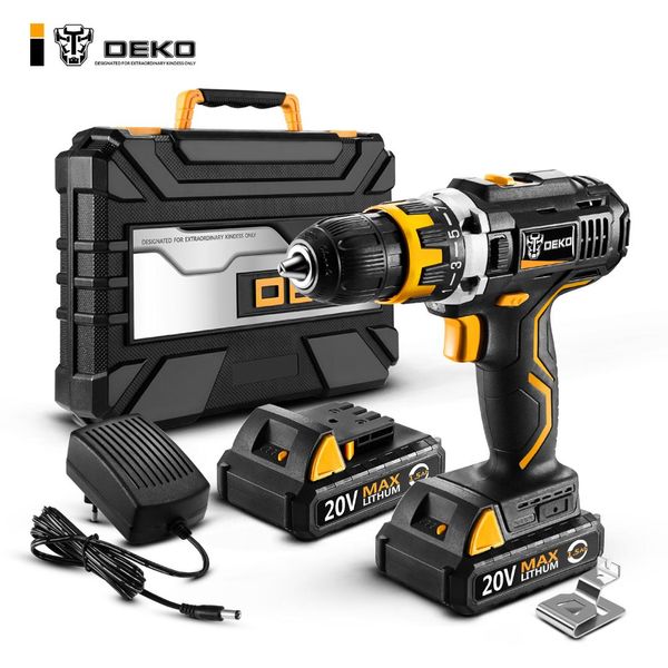deko gcd20du2y 20volt max electric screwdriver cordless drill mini wireless power driver dc lithium-ion battery 1/2-inch 2-speed
deko gcd20du2y 20volt max electric screwdriver cordless drill mini wireless power driver dc lithium-ion battery 1/2-inch 2-speed