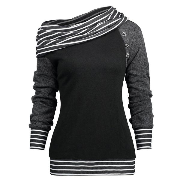 womens hoodies womens clothes plus size women sweatshirts solid color skew neck long sleeve striped patchwork button fall women top, Black
womens hoodies womens clothes plus size women sweatshirts solid color skew neck long sleeve striped patchwork button fall women top, Black