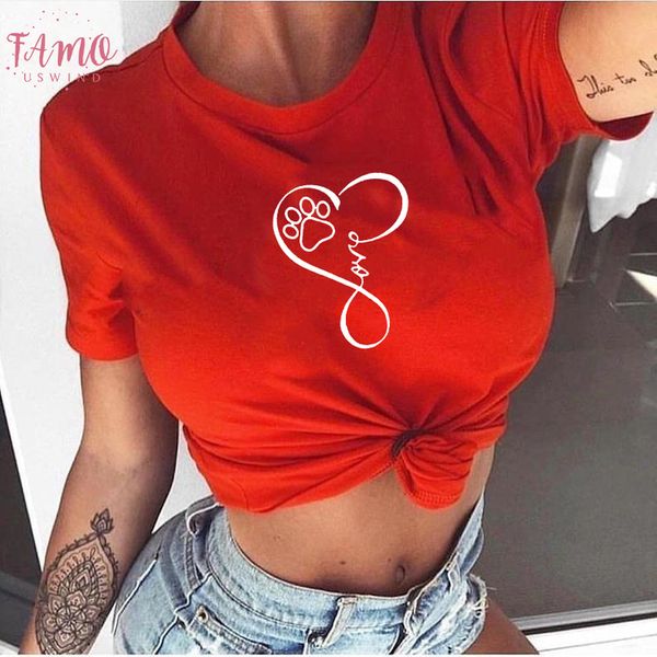 cute dog paw unique classical letter font love printed short sleeve t shirts round neck summer women funny graphic tee, White
cute dog paw unique classical letter font love printed short sleeve t shirts round neck summer women funny graphic tee, White