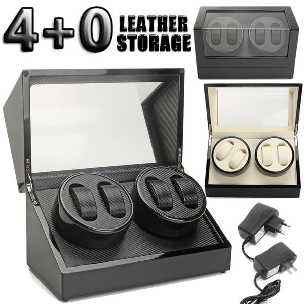 4 slots watch winder automatic watches box wood pu leather quiet motor rotation 4 grids wristwatches storage display case new, Black;blue
4 slots watch winder automatic watches box wood pu leather quiet motor rotation 4 grids wristwatches storage display case new, Black;blue